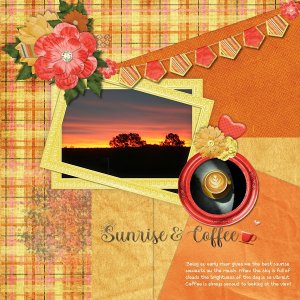 Sunrise and coffee