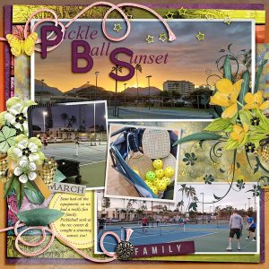 PickleBall Sunset