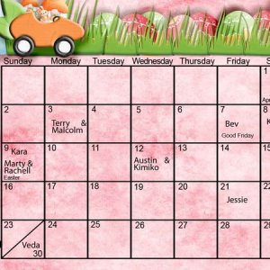 April Calendar