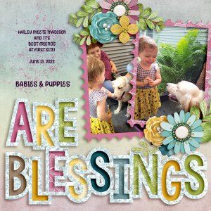 BABIES + PUPPIES - JOURNAL -MAR23
