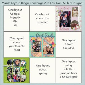 March Layout Bingo
