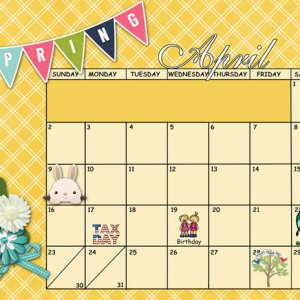 April Sum-Up Calendar