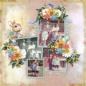 Vintage Easter Village-Karen Schulz Designs