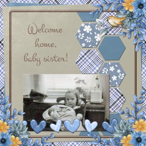 Welcome home, baby sister!