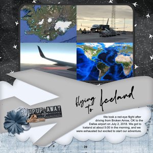 Iceland Adventure - flight there