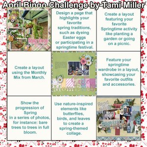 April Layout Bingo
