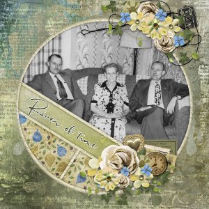 River of Time-CarolW, Rolly Polly Pieced Temp #3-Miss Fish