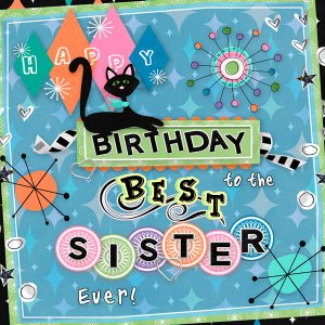 Best Sister Bday eCard