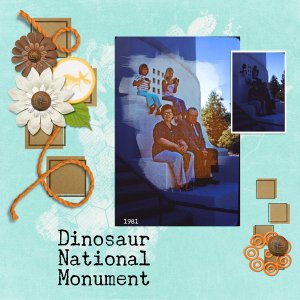 old photo of Dinosaur National Monument