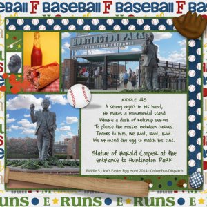 2014 #5 Statue of Harold Cooper at the Entrance to Huntington Park