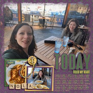 Kellie + Abigail - lunch at Nola's 1.27.23