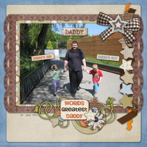 With dad