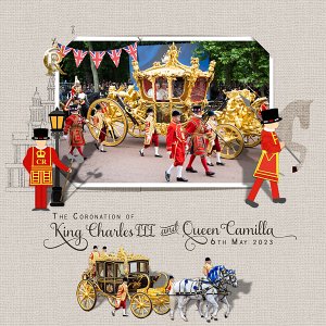 King Charles III + Queen Camilla Coronation 1