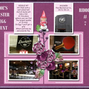 Joe's Easter Egg Hunt Riddle #7