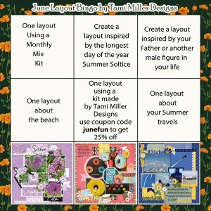 June 2023 Layout Bingo Card