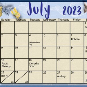 July Calendar  2023