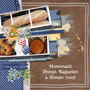 Homemade French Baguettes + Tomato Soup