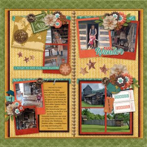 Travelers Notebook Getaway 2 Temp #2-Miss Fish, Made To Wander-Connie Princ