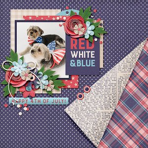 red white + blue