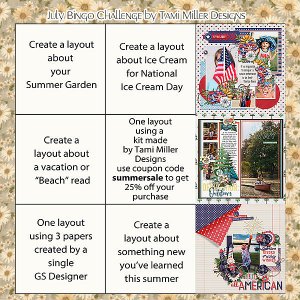 July Bingo Board