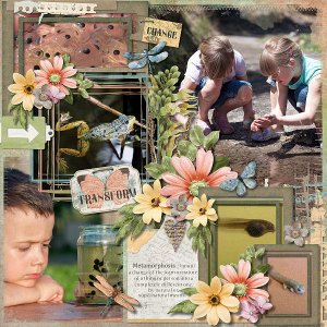 Artsy Blocks 25 + 26 Template bundle by Miss Fish Templates