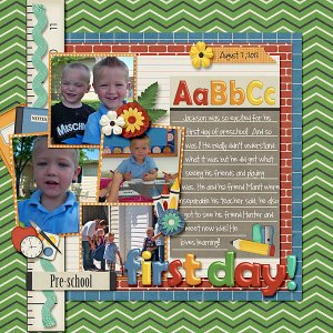 First Day of Preschool