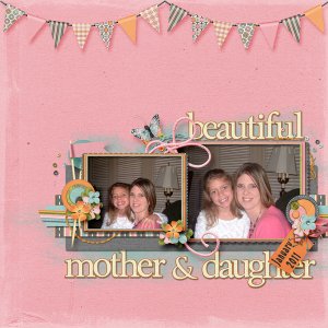 Beautiful Mother and Daughter