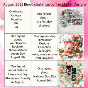Bingo Card - August 2023