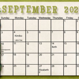 September Calendar