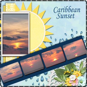 caribbeand Sun Set