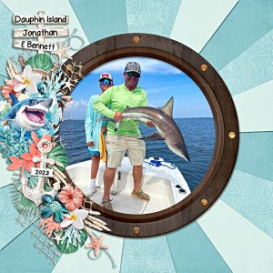 Jonathan and Bennett deep-sea fishing