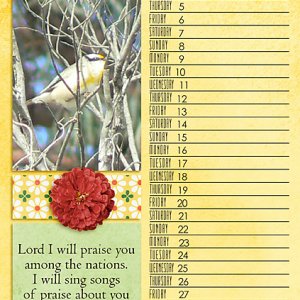 Calendar page - September 2024