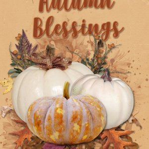 Autumn Blessings card