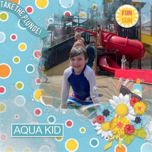 Painted Stories 4 Temp #4-Miss Fish, Water Park Fun-Magical Scraps Galore