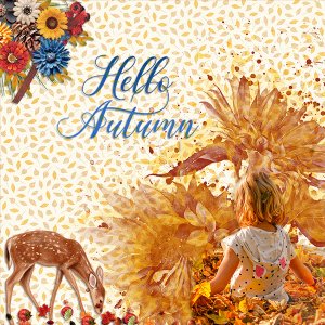 Playing in Fall Leaves