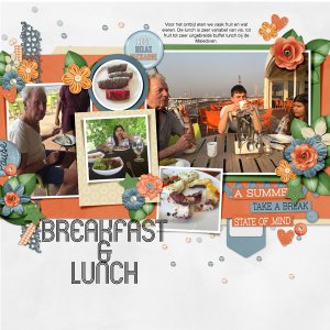 Breakfast and lunch