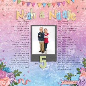 Noah and Natalie at 5