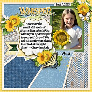 Ava and the sunflowers