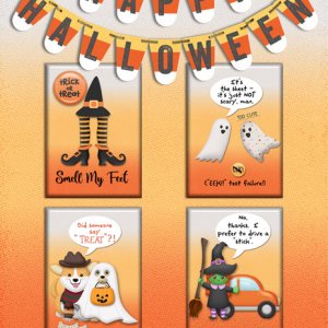 Happy Halloween - 4 Halloween ATC's