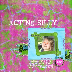 acting silly
