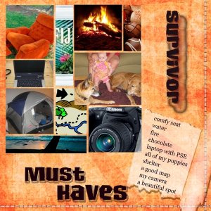 Immunity challenge week 2 - survival necessities