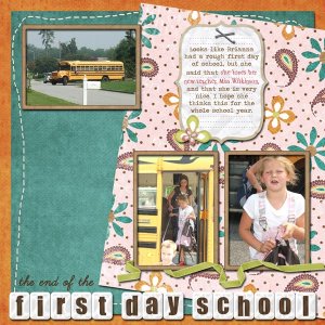 the end of the first day of school