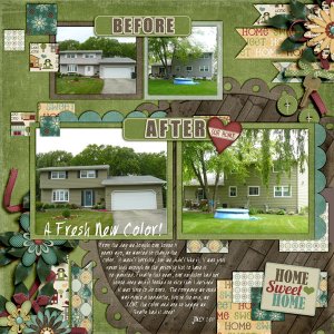 Before and After-House Repaint