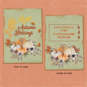 Autumn card