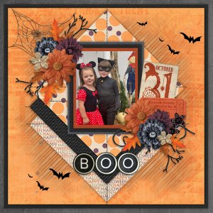 Solo Photo 1 Templates-Miss Fish MM Halloween Magic-GingerBread Ladies