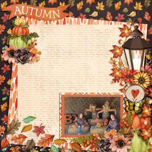 Autumn Splendor - Speed Scrap FB Challenge TCOT 2023