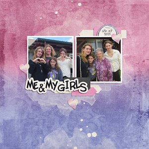 October Template #3 - Me and My Girls