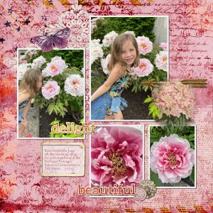 Rosie at the Botanical Gardens