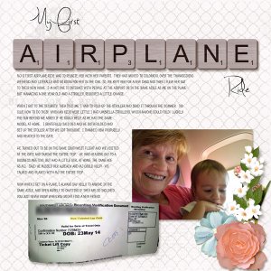 My First Airplane Ride