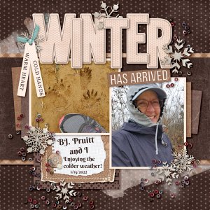 Fall Becomes Winter kit from Designs by Connie Prince